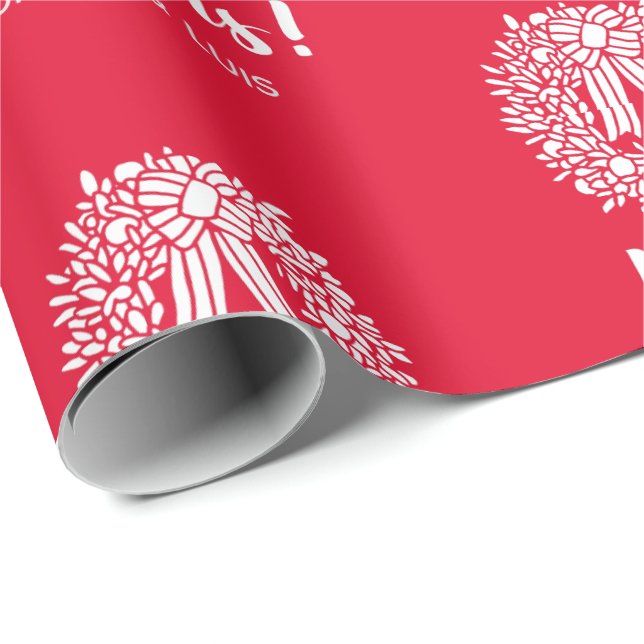 Papel De Presente Desejo-te um Natal Kerry (Ponta do rolo)