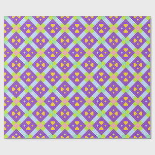 Papel De Presente Desenho Abstrato Geométrico Colorido