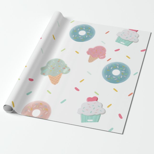 Papel De Presente desenho animado (Desenrolado)