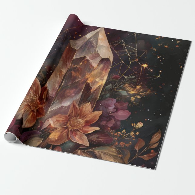 Papel De Presente Desenho Celestial de Ámora da Academia Sombria (Desenrolado)