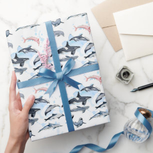 Papel De Presente Desenho de aquarela para crianças com o tema golfi