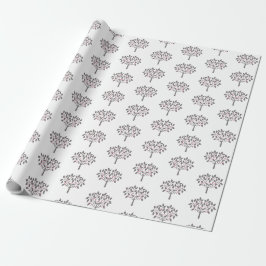 Papel De Presente desenho de árvore de frutos silvestres