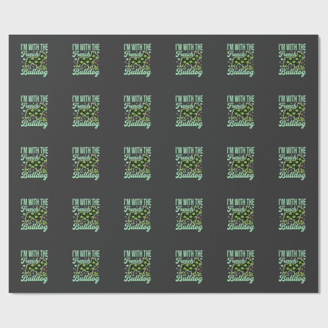 Papel De Presente Desenho de Padrão de Abóbora de Halloween de Bulld (Aberto)