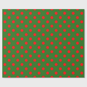 Papel De Presente Desenho de padrão de bolinhas pontilhadas vermelha