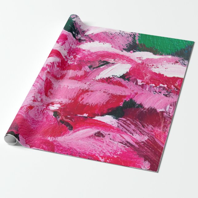 Papel De Presente desenho de pintura de caos abstrato (Desenrolado)