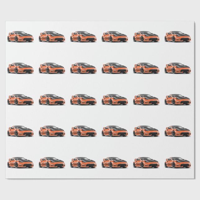 Papel De Presente desenho do 370z (Aberto)