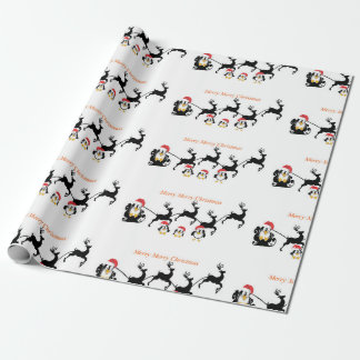Papel De Presente Desenhos animados bonitos de Penquin, papel de