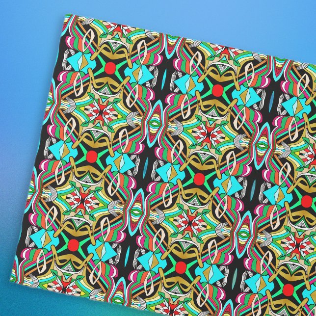 Papel De Presente Desenhos Coloridos (Criador carregado)