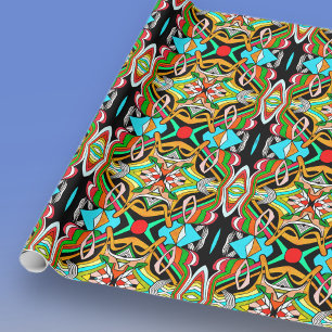 Papel De Presente Desenhos Coloridos