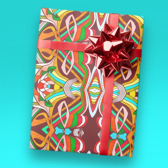 Papel De Presente Desenhos Coloridos (Criador carregado)