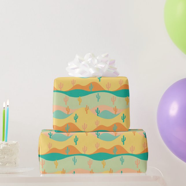 Papel De Presente Deserto (Presentes para festas)