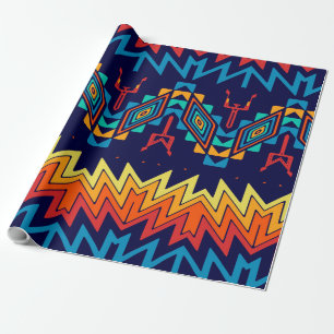 Papel De Presente Design abstrato de design tribal