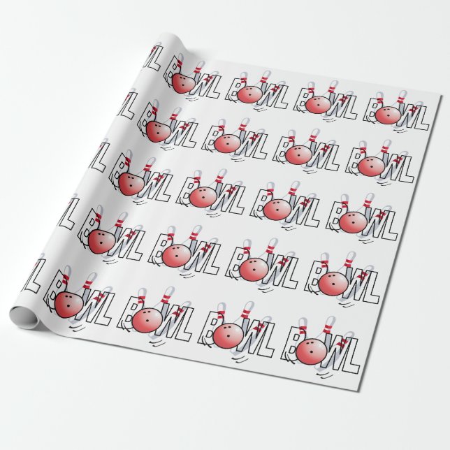 Papel De Presente Design boliche (Desenrolado)