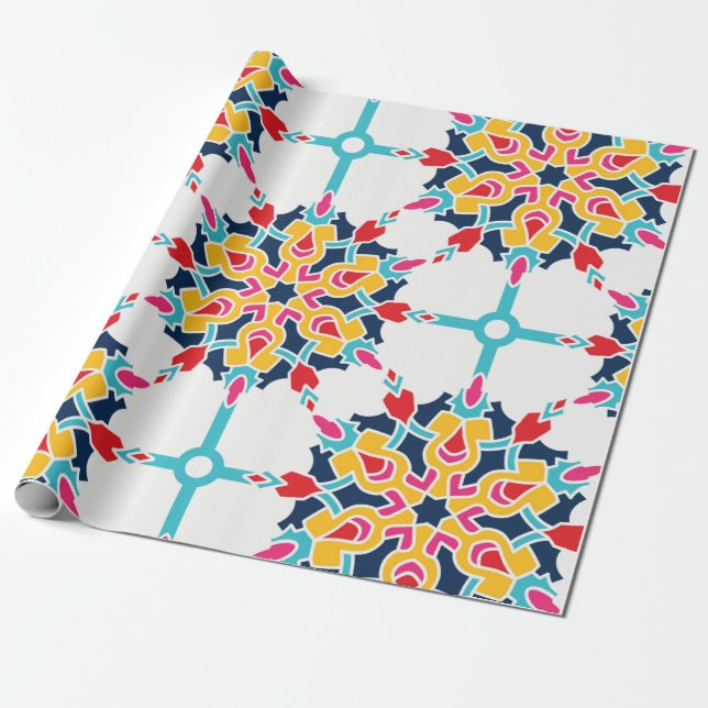 Papel De Presente Design Colorida Turca Invisível (Desenrolado)