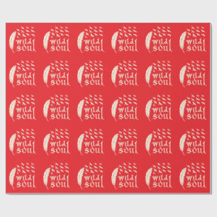 Papel De Presente Design da Natureza da Pássaro de Peste Selvagem de
