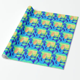 Papel De Presente design da sereia