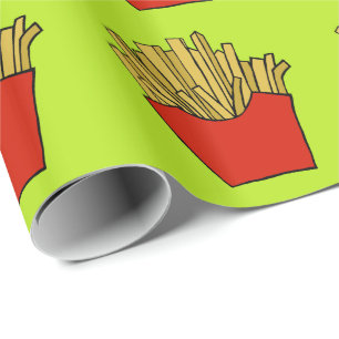 Papel De Presente Design das batatas fritas
