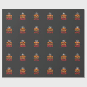 Papel De Presente Design de árvore de abóbora de humor atual de Hall