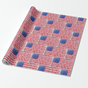 Papel De Presente design de Bandeira dos Estados Unidos