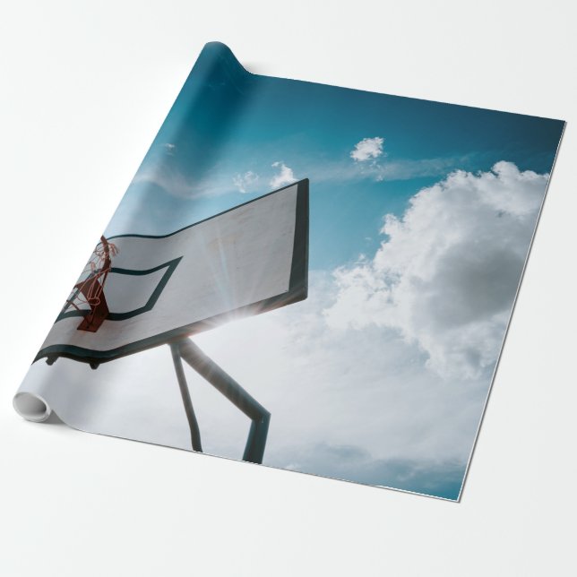 Papel De Presente Design de basquete bonito (Desenrolado)