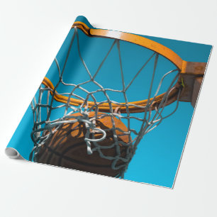 Papel De Presente Design de basquete incrível