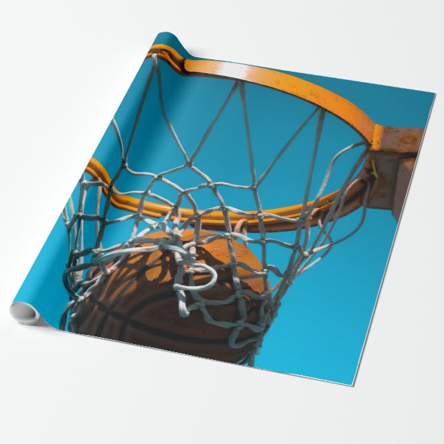Papel De Presente Design de basquete incrível (Desenrolado)
