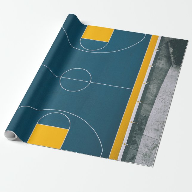 Papel De Presente Design de basquete incrível (Desenrolado)
