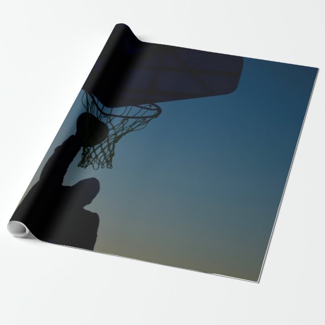 Papel De Presente Design de basquetebol (Desenrolado)