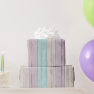 Papel De Presente Design de Beach Wood