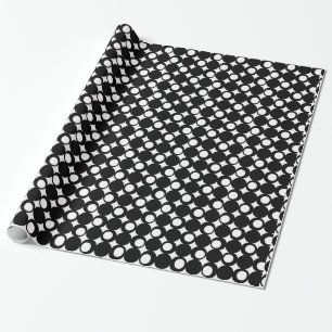 Papel De Presente Design de Bola Mod Preto @ Emporio Moffa