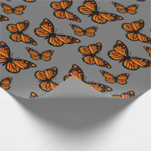 Design de borboleta Monarch - Papel de enrolamento