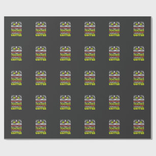 Papel De Presente Design de café assustador o suficiente para o Hall
