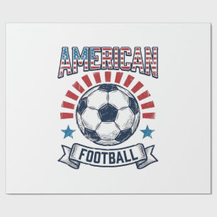 Papel De Presente Design de Camisa de Bola de Futebol Americano Vint