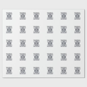 Papel De Presente Design de Camisa Divertida para Pai de Volei Scan 