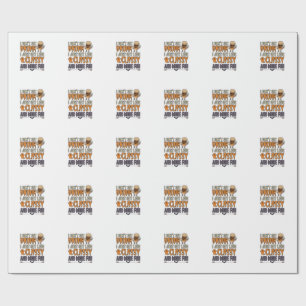 Papel De Presente Design de Camisa Menos Elegante de Halloween Engra