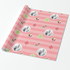 Papel De Presente Design de caráter vermelho claro personalizado do