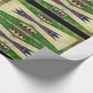 Papel De Presente design de Cheyenne Parfleche dos 1880's