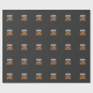 Papel De Presente Design de Citação de Bruxinha Divertida de Hallowe