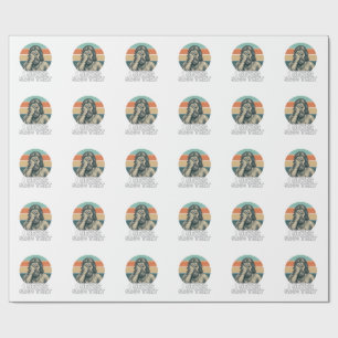 Papel De Presente Design de Citação de Engravamento Vintage Facepalm