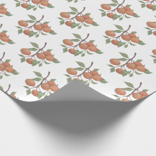 Papel De Presente Design de citrinos/caule de laranja Elegante