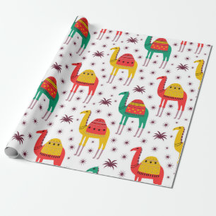 Papel De Presente Design de cor plana do padrão de câmara