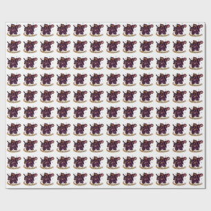 Papel De Presente Design de Dice de Warlock