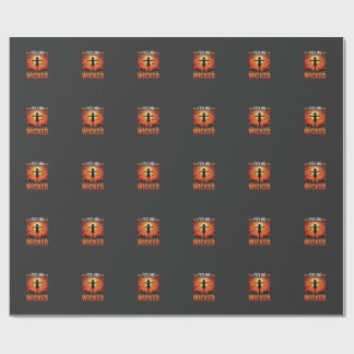 Papel De Presente Design de Espantalho de Halloween Sentindo-se Malv