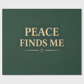 Papel De Presente Design de Fé Cristã A Paz Me Encontra