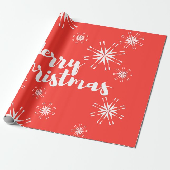 Papel De Presente Design de Feliz e Bravo Natal Feliz (Desenrolado)