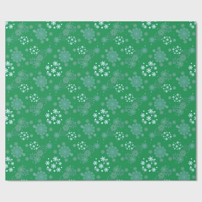 Papel De Presente design de floco de neve de Natal de inverno Hanukk (Aberto)