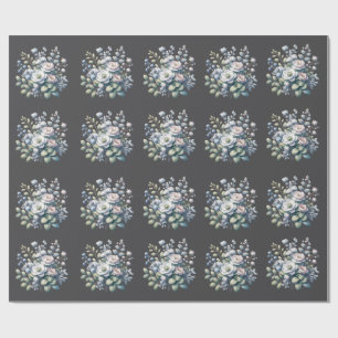 Papel De Presente design de flores personalizado