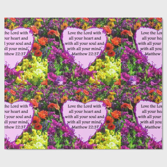 PAPEL DE PRESENTE DESIGN DE FOTO FLORAL PURPLE 22:37 (Aberto)