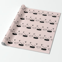 Papel De Presente Design de gato fofo | Arte de felino adorável