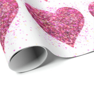 Papel De Presente design de grafite brilhante cor-de-rosa